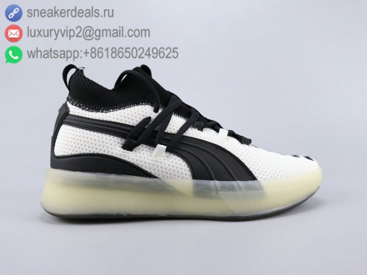 Puma Clyde Court POE Hi Men Basketball Shoes Black White Size 40-45